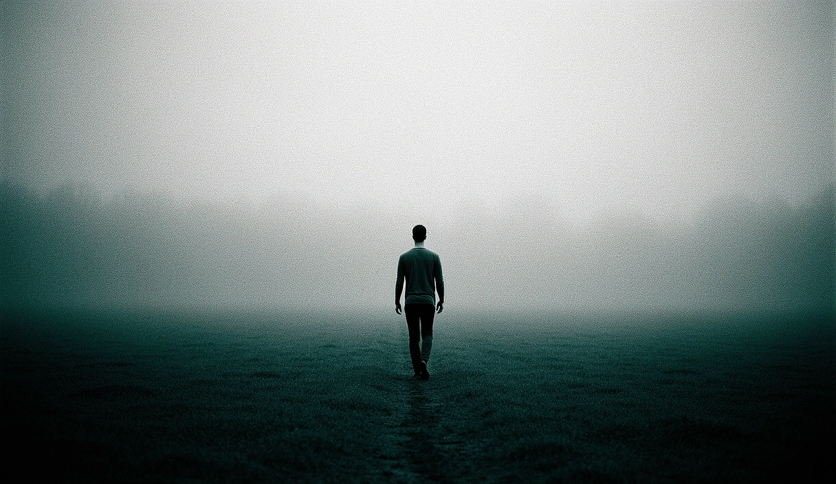 Minimalist morning landscape